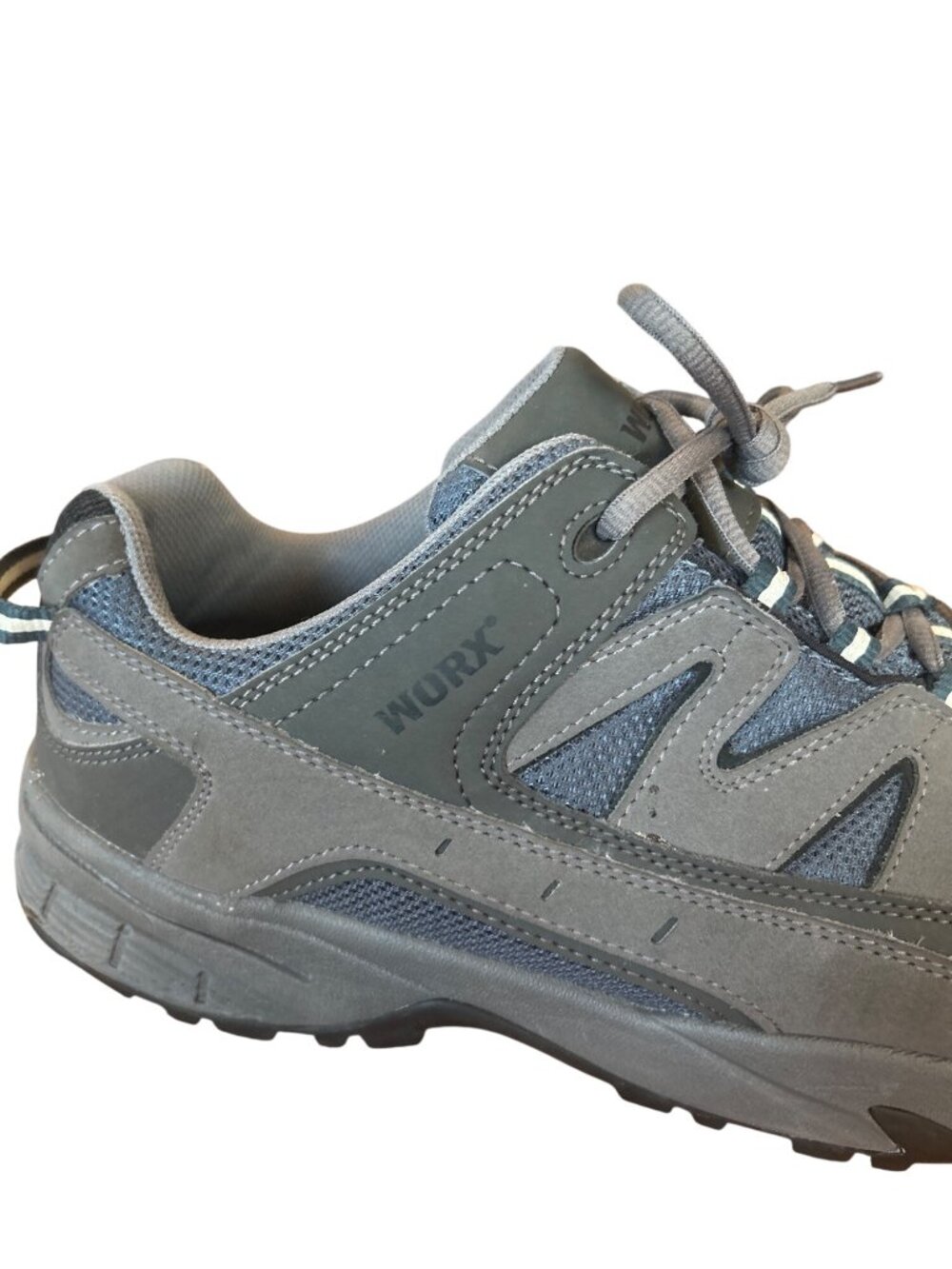 Worx Red Wing Safety Toe Work Shoes Sneakers Gray Blue Men's 14W2 EH Lightweight - Picture 4 of 11